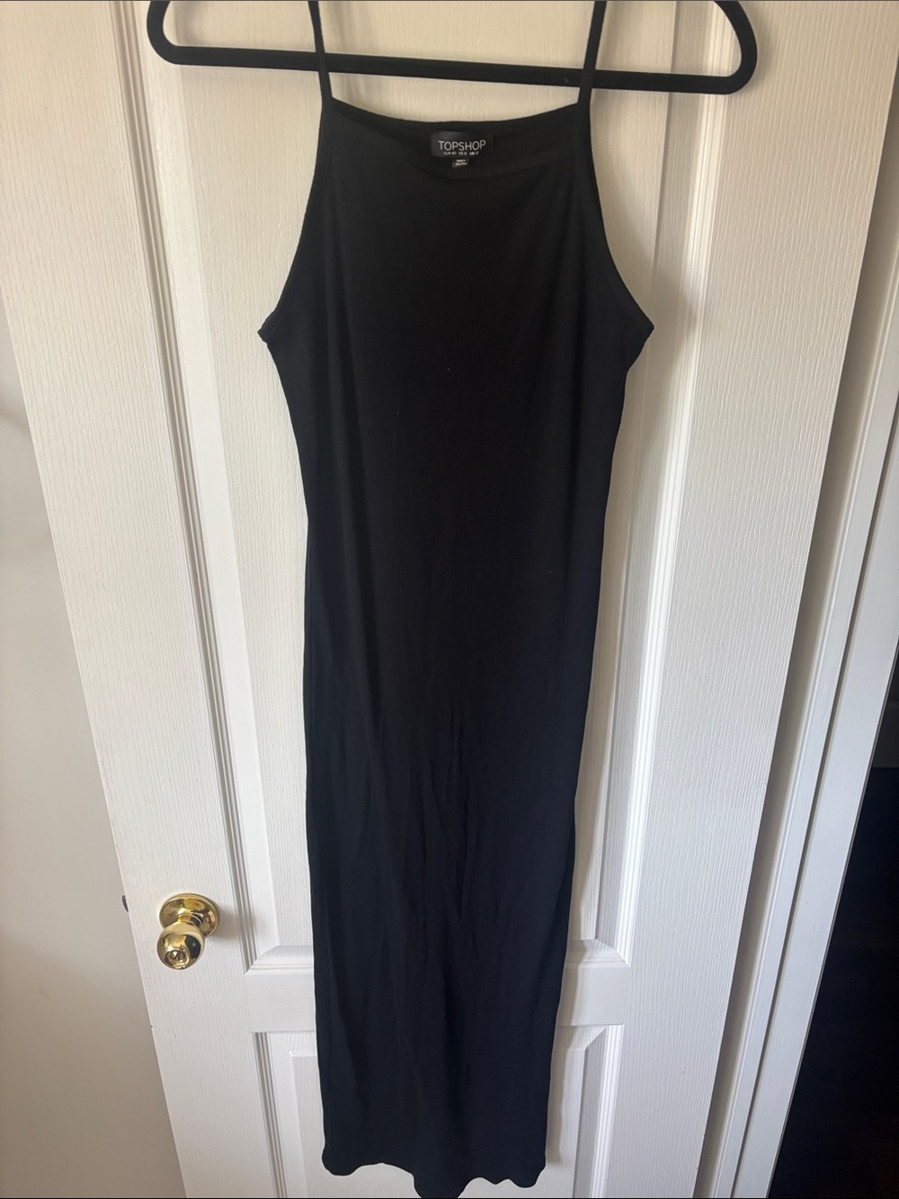 Topshop Black Halter-Style Maxi Dress